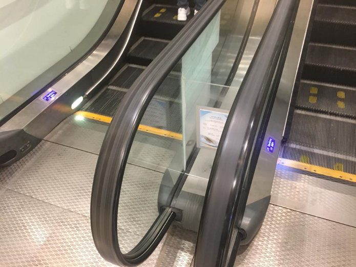 UJITEC Double Sanitation (UVC + IONIZER) Escalator Handrail  Device!